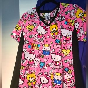 HELLO😻 KITTY SCRUB SHIRT